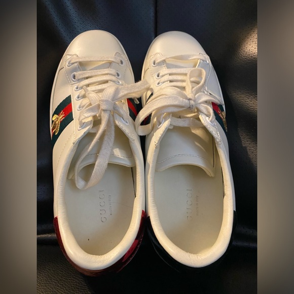 Gucci Ace Bee White Sneakers size:7 check the code inside. - Picture 7 of 16